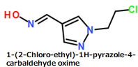 CAS#1-(2-Chloro-ethyl)-1H-pyrazole-4-carbaldehyde oxime